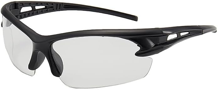 

Взрывозащищенные солнцезащитные очки с защитой от УФ-излучения, очки для рыбалки, езды на велосипеде, защитные очки для активного отдыха для мужчин и женщин Generic, Black/Clear