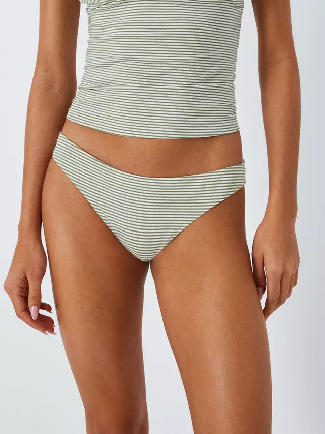 

Низ бикини John Lewis St Tropez Stripe Bikini, хаки