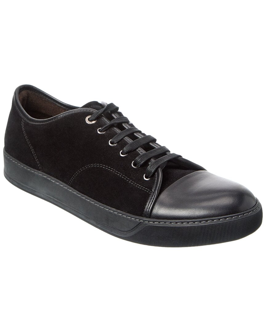 

LANVIN Basket Basse Кроссовки из замши и кожи, черный