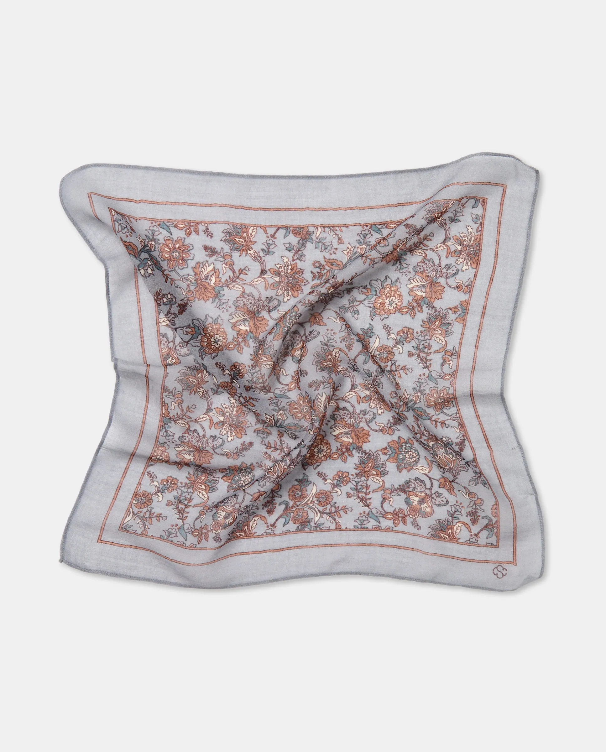 

Платок с цветочным принтом Southern Cotton, черный