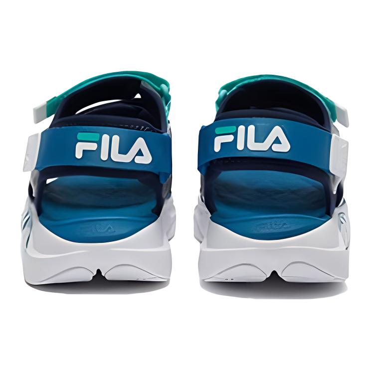 Антискользящие износостойкие детские сандалии сине-белые FILA KIDS — фото 4