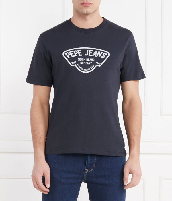 

Футболка вишня Slim fit Pepe Jeans London, синий