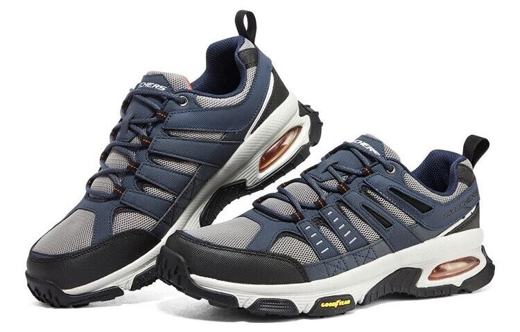 Мужские кроссовки Skechers сине-серые — фото 3