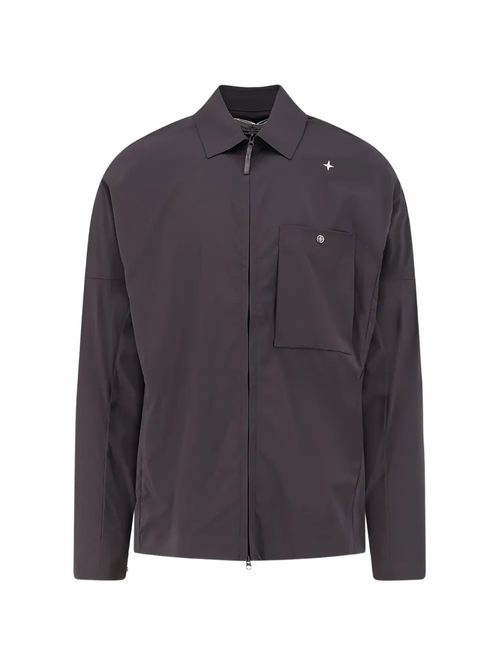 

Рубашка с нагрудным карманом Stone Island, серый