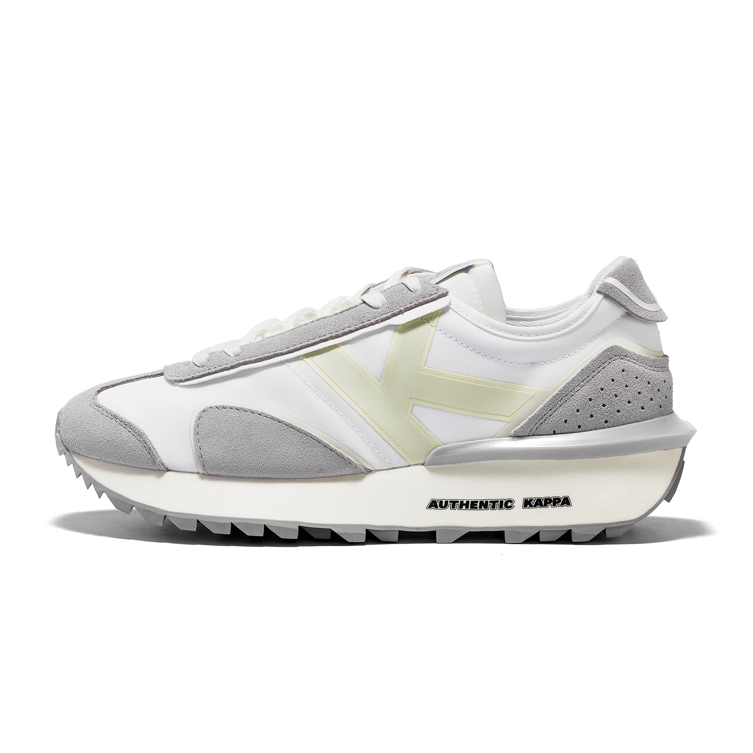 

Kappa Скользоустойчивые низкие повседневные беговые кроссовки Unisex Korean White-012, цвет Korean White-012