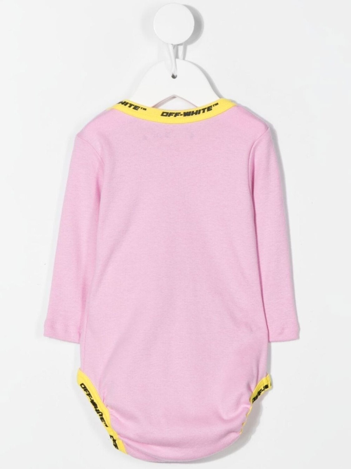 Боди с логотипом Off-White Kids, розовый — фото 2