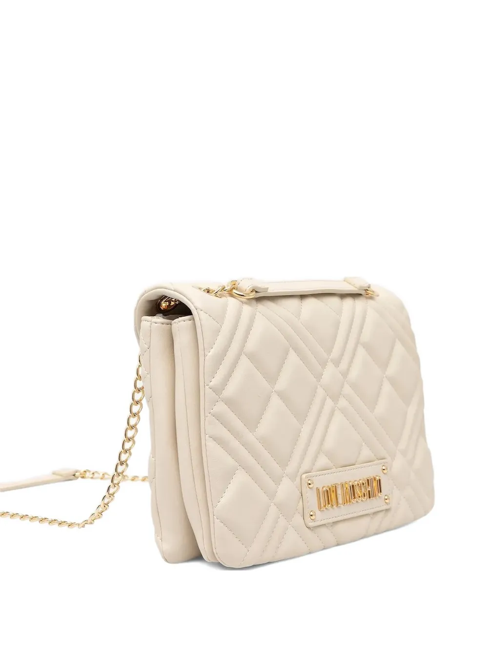 

Стеганая сумка на плечо с цепочкой Love Moschino, нейтральный