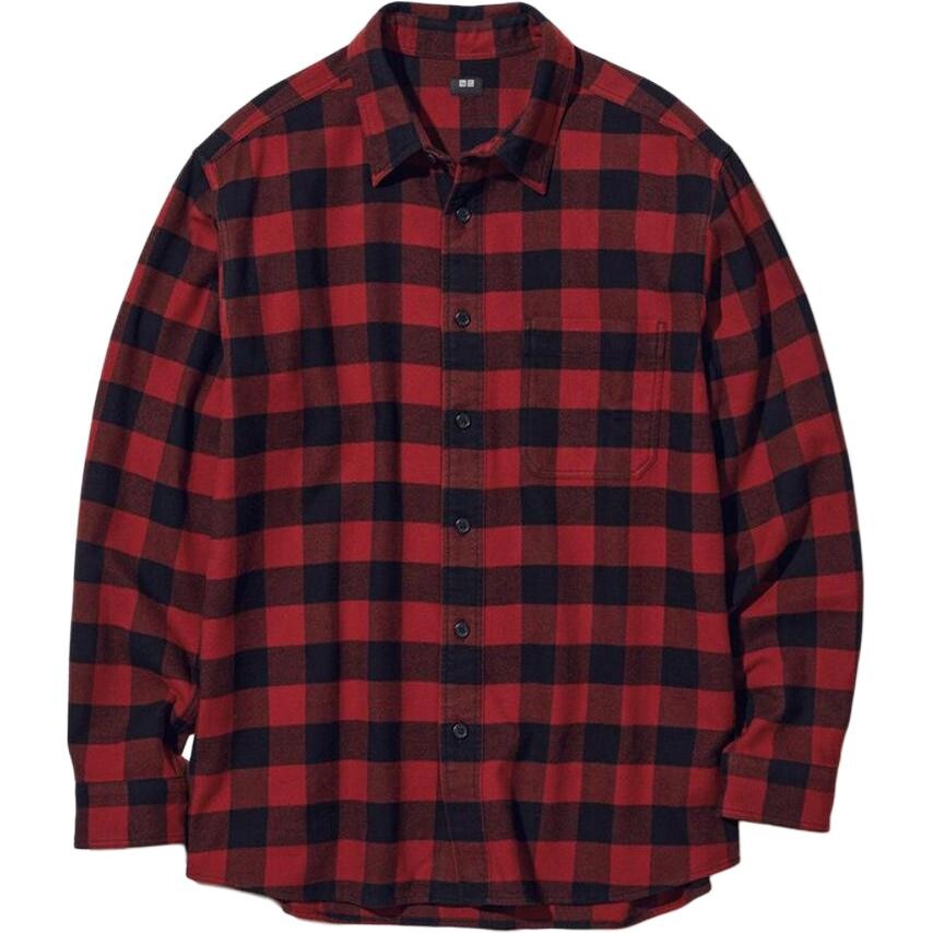 

Рубашка унисекс розовая Uniqlo, розовый
