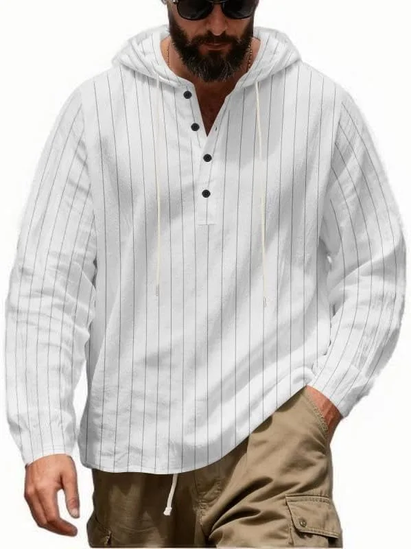 

Футболка с длинным рукавом и капюшоном, мужская, Casual, легкая