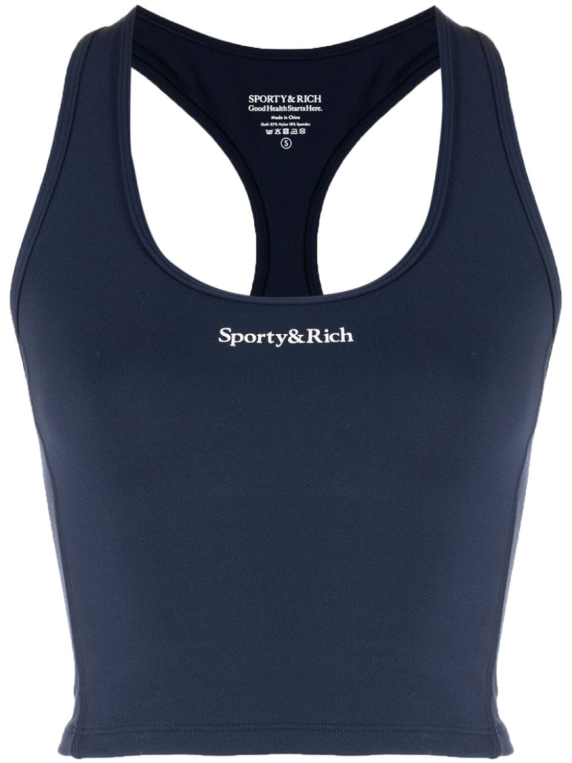 

Sporty & Rich топ с логотипом, синий
