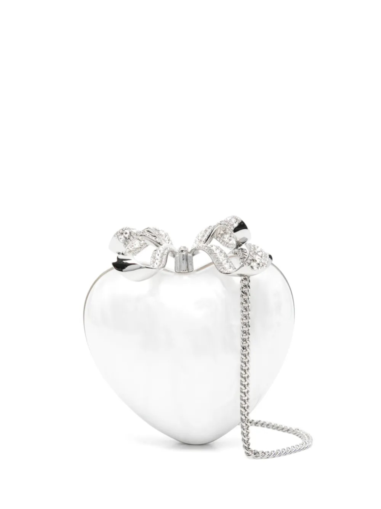 

Сумка-клатч Self-Portrait Pearl Heart, нейтральный