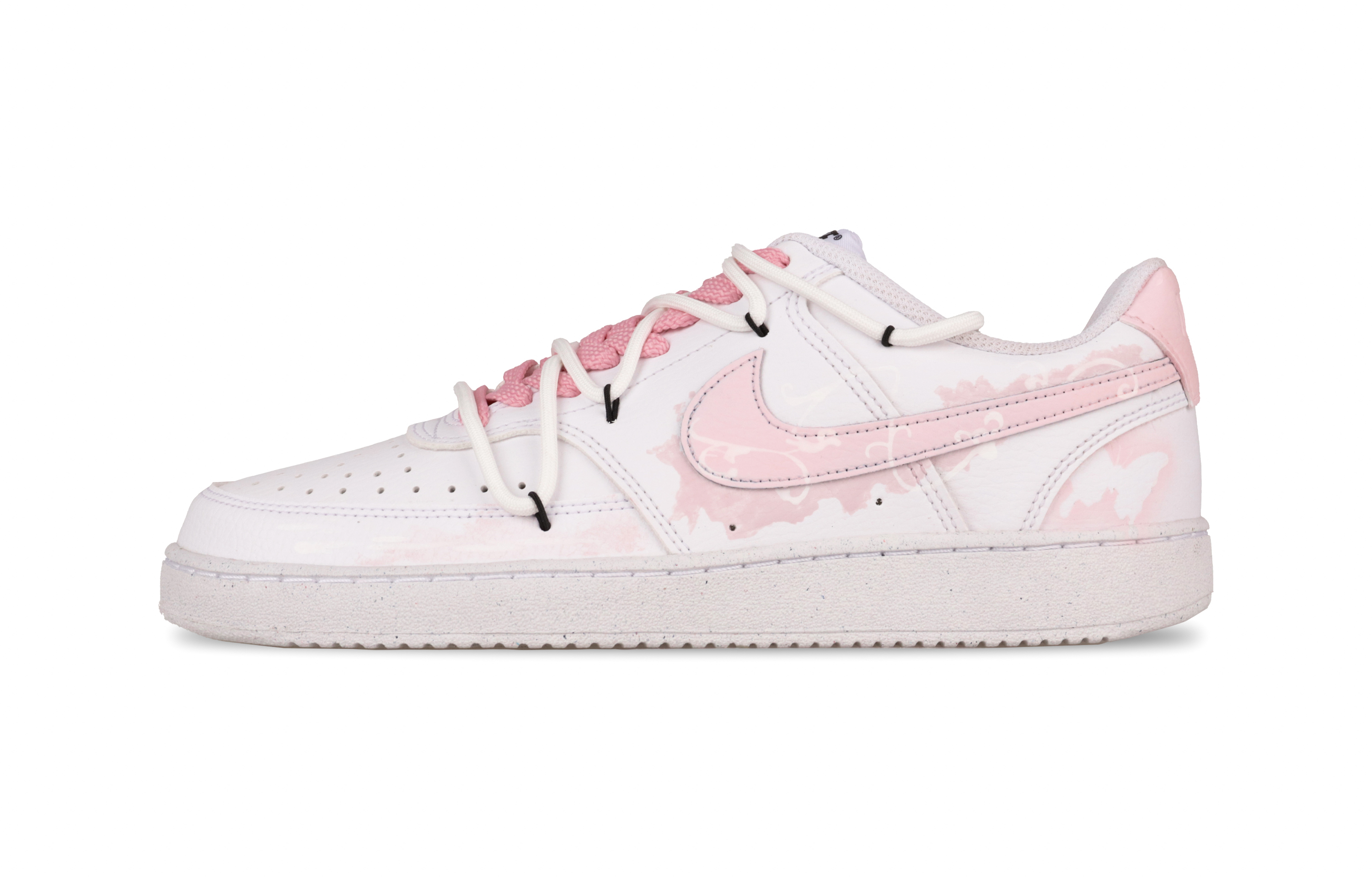 

Nike Кроссовки Court Vision 1 Garden Party с низким верхом, устойчивые к истиранию, мужские, белые, розовые