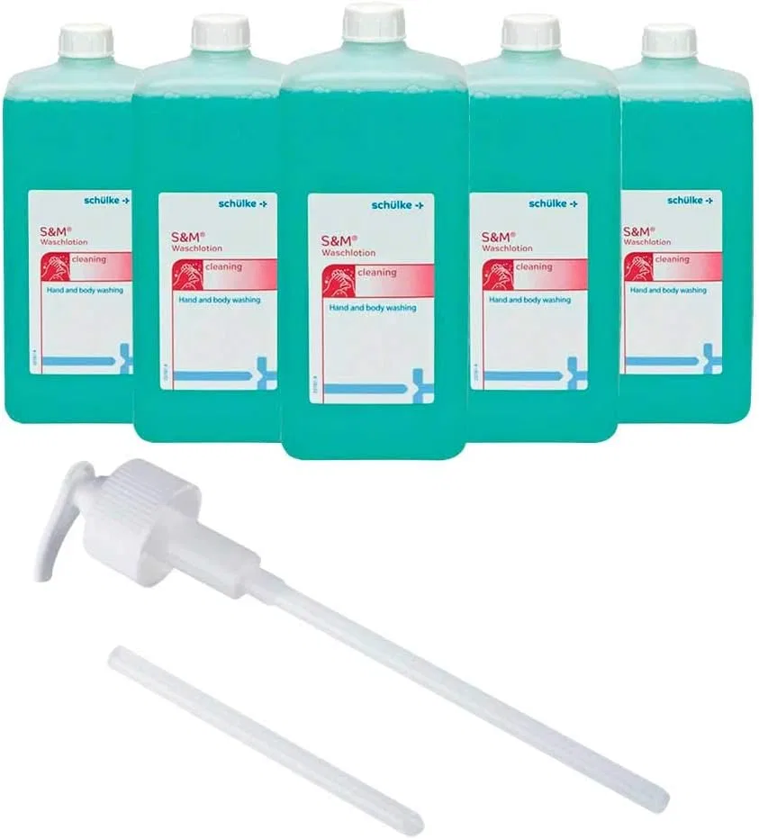 Набор жидкого мыла Schülke S&M Washing Lotion, 5 x 1000 мл с дозатором ‎Schülke