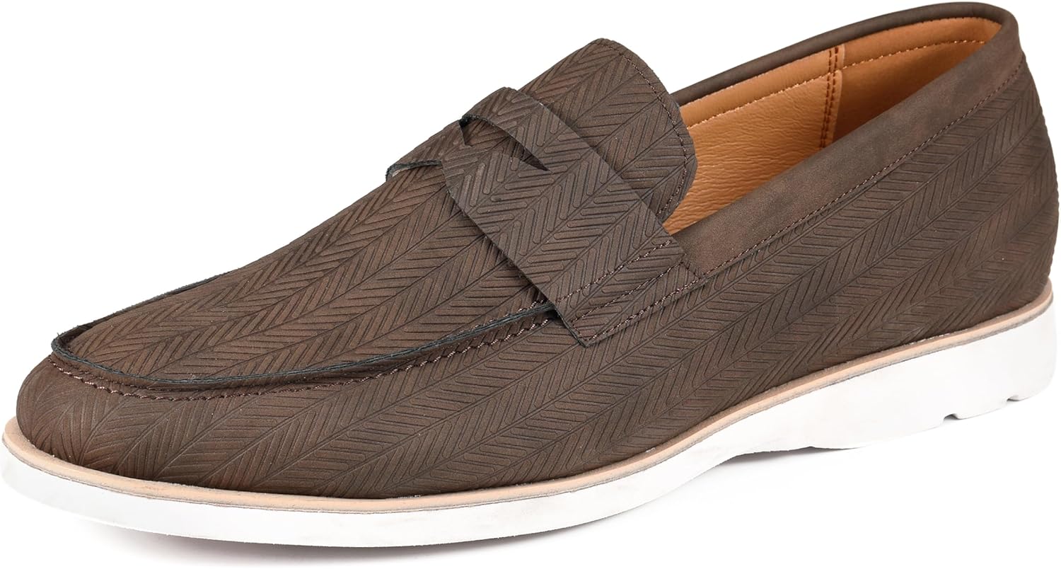 

Мужские лоферы Amali Levi двухцветные слипоны, Brown (Elias)