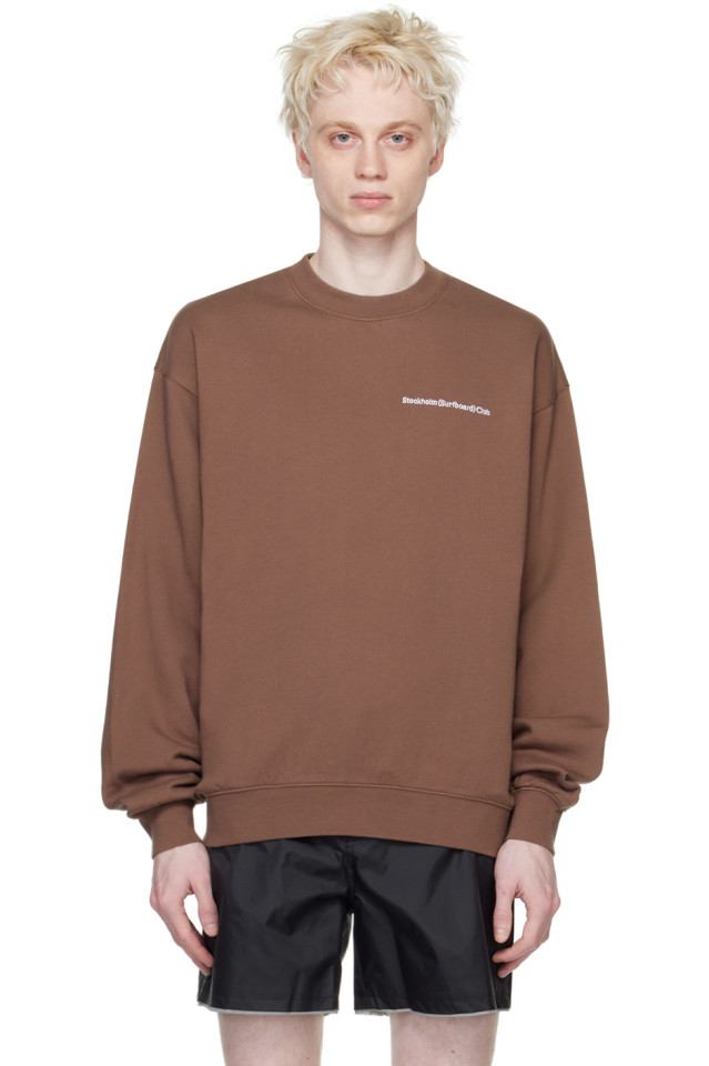 

Вышитый свитшот Stockholm (Surfboard) Club, цвет cedar