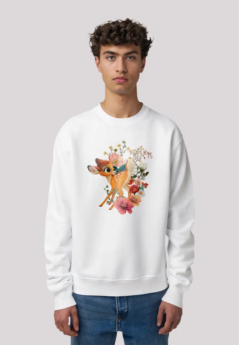 

F4NT4STIC толстовка "Disney Bambi Meadow Flowers", премиум качество, белый
