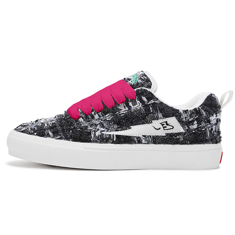 

AFTER SCHOOL SPECIAL Износостойкие дышащие низкие скейтерские кроссовки унисекс Dark Cloud Black/Pink, цвет Dark Cloud Black/Pink