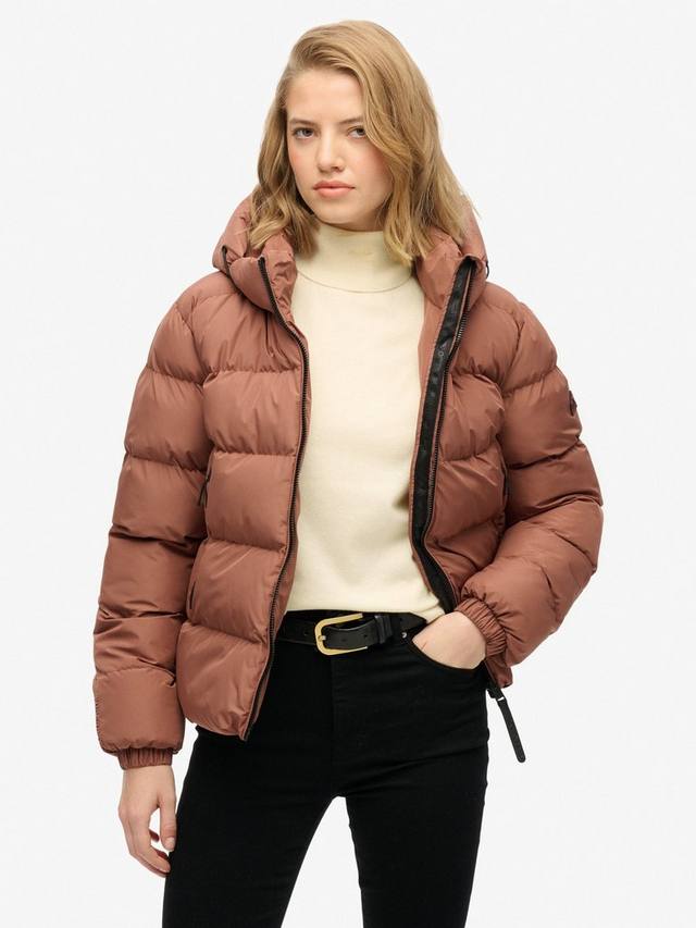 

Утепленная спортивная куртка с капюшоном Superdry, Nutmeg Spice Brown