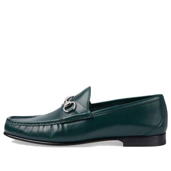 

Кроссовки horsebit 1953 loafer 'green leather' Gucci, зеленый