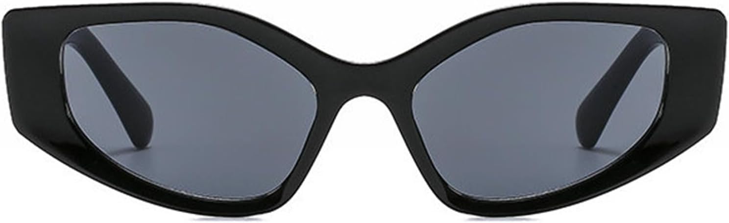 

Солнцезащитные очки Willochra в толстой оправе, многоугольные, женские, винтажные, в стиле панк, «кошачий глаз», модные солнцезащитные очки с защитой от УФ-излучения UV400, F27, Black