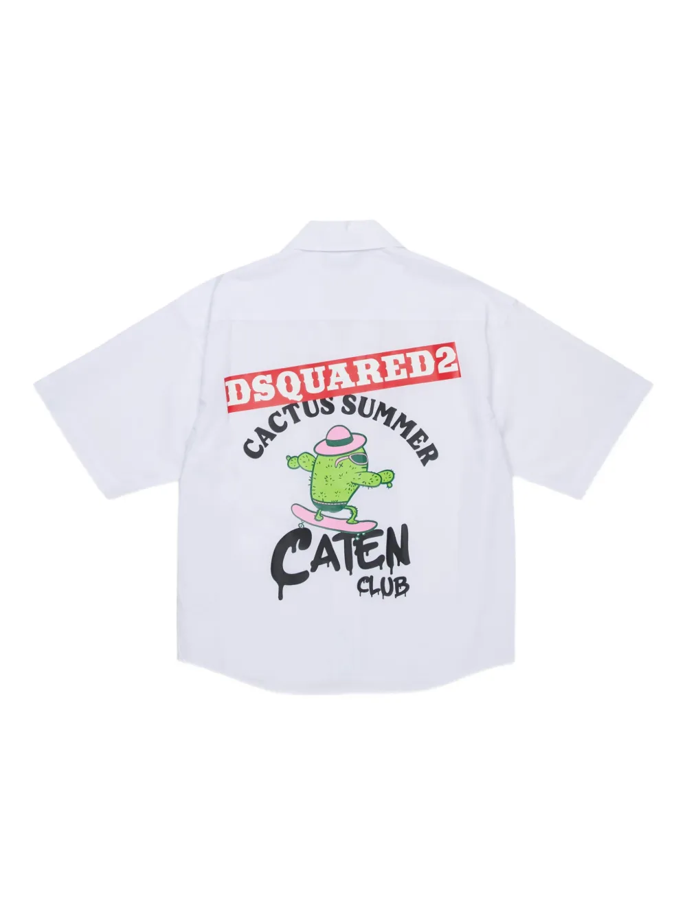 Рубашка с короткими рукавами Dsquared2 Kids, белый — фото 2