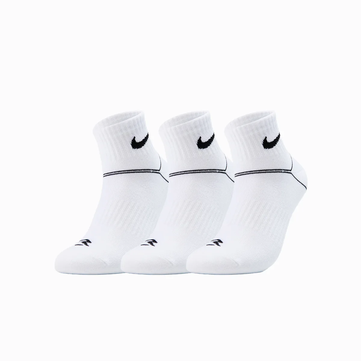 Носки 3Brand Ankle/Crew 3 пары для подростков Nike, ярко-белый