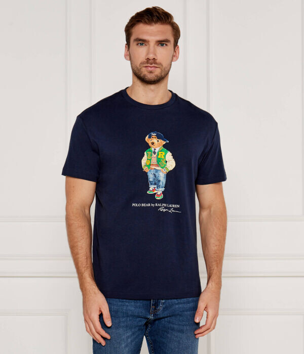 

Футболка мужская Polo Ralph Lauren классического кроя, темно-синий