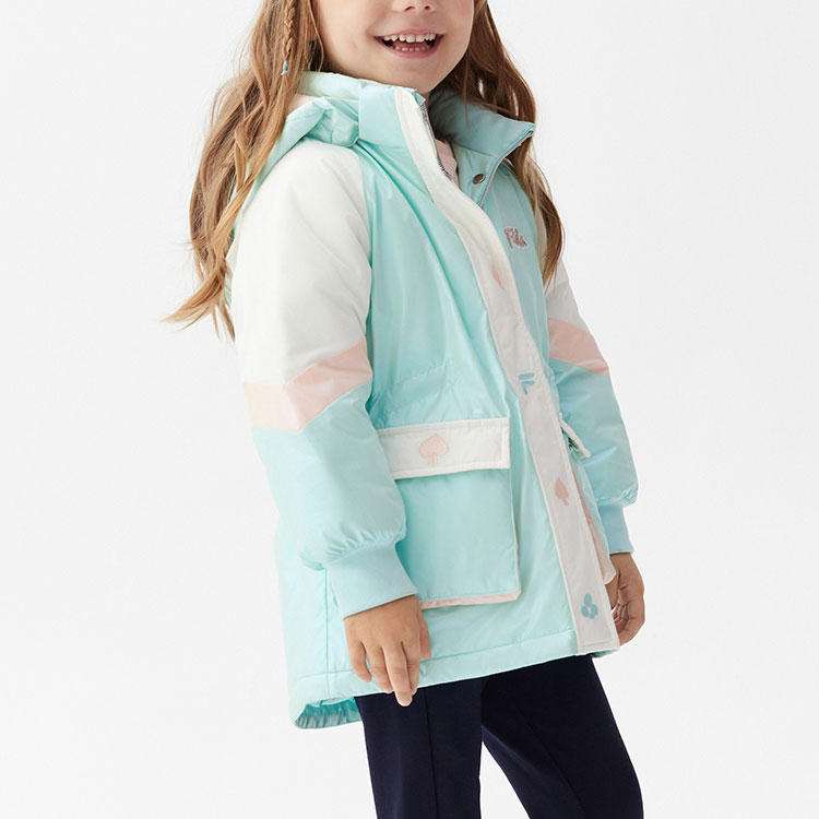 Куртка утепленная FILA KIDS, цвет Air Island Blue — фото 4