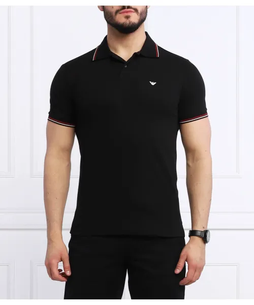 

Футболка поло Regular fit Emporio Armani, черный