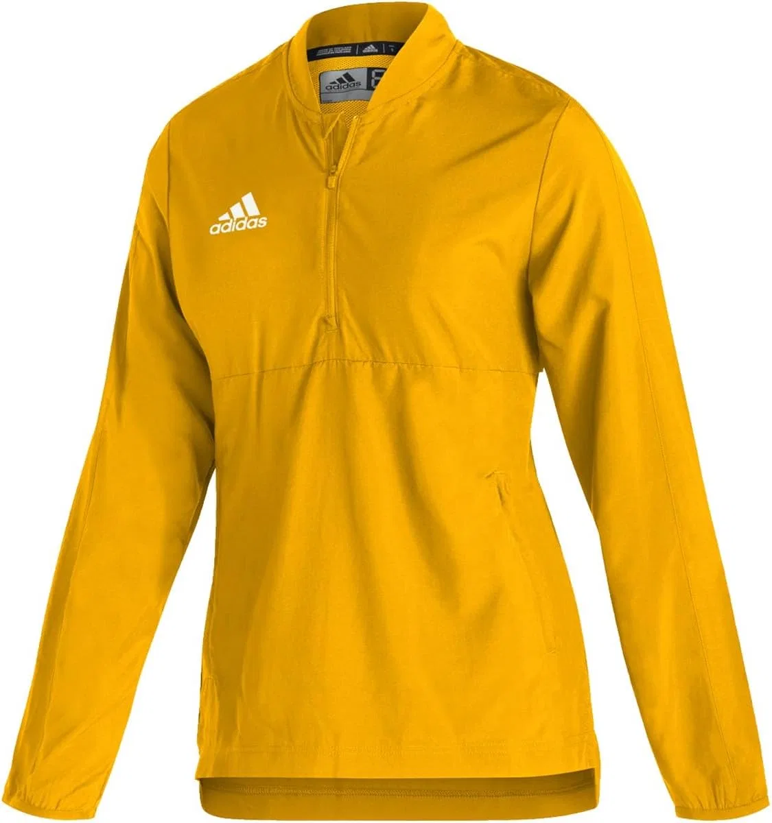 Толстовка adidas Sideline 21 Long Sleeve 1/4 Zip, Team Collegiate Gold-white