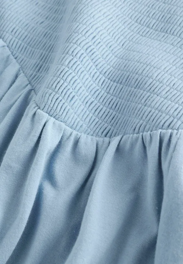 Платье-Макси прямого кроя с короткими рукавами Next, Chambray Blue — фото 2