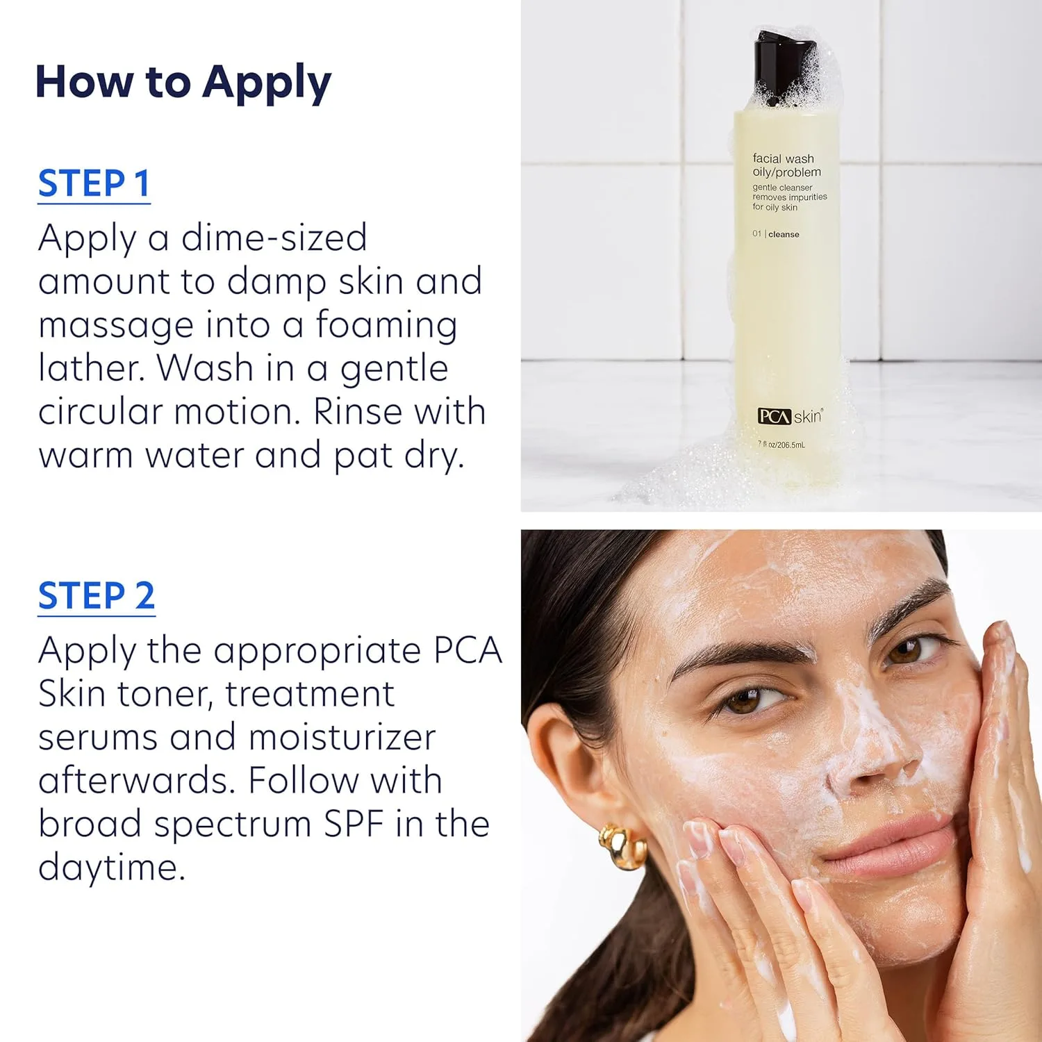 Гель для умывания Pca Skin — Увлажняющее средство для умывания для жирной кожи, мягкое очищающее средство для лица — фото 4