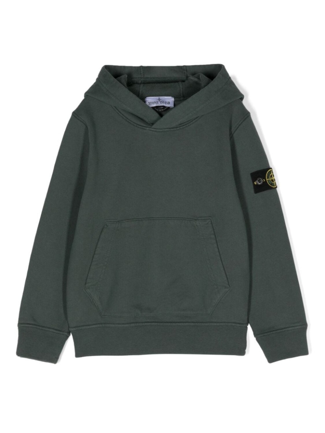 

Stone Island Junior худи с нашивкой Compass, зеленый