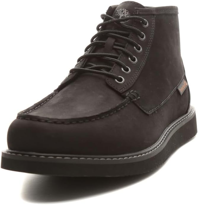 Timberland мужские ботинки Newmarket Mid Chukka на шнуровке, Black Nubuck — фото 2