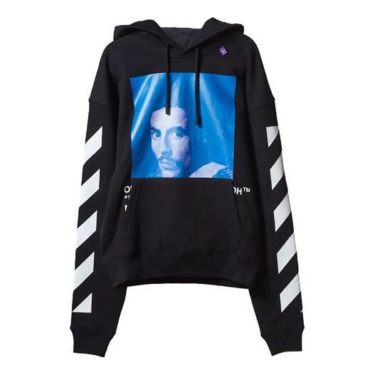 

Толстовка Men's OFF-WHITE Character Printing Long Sleeves Black, черный