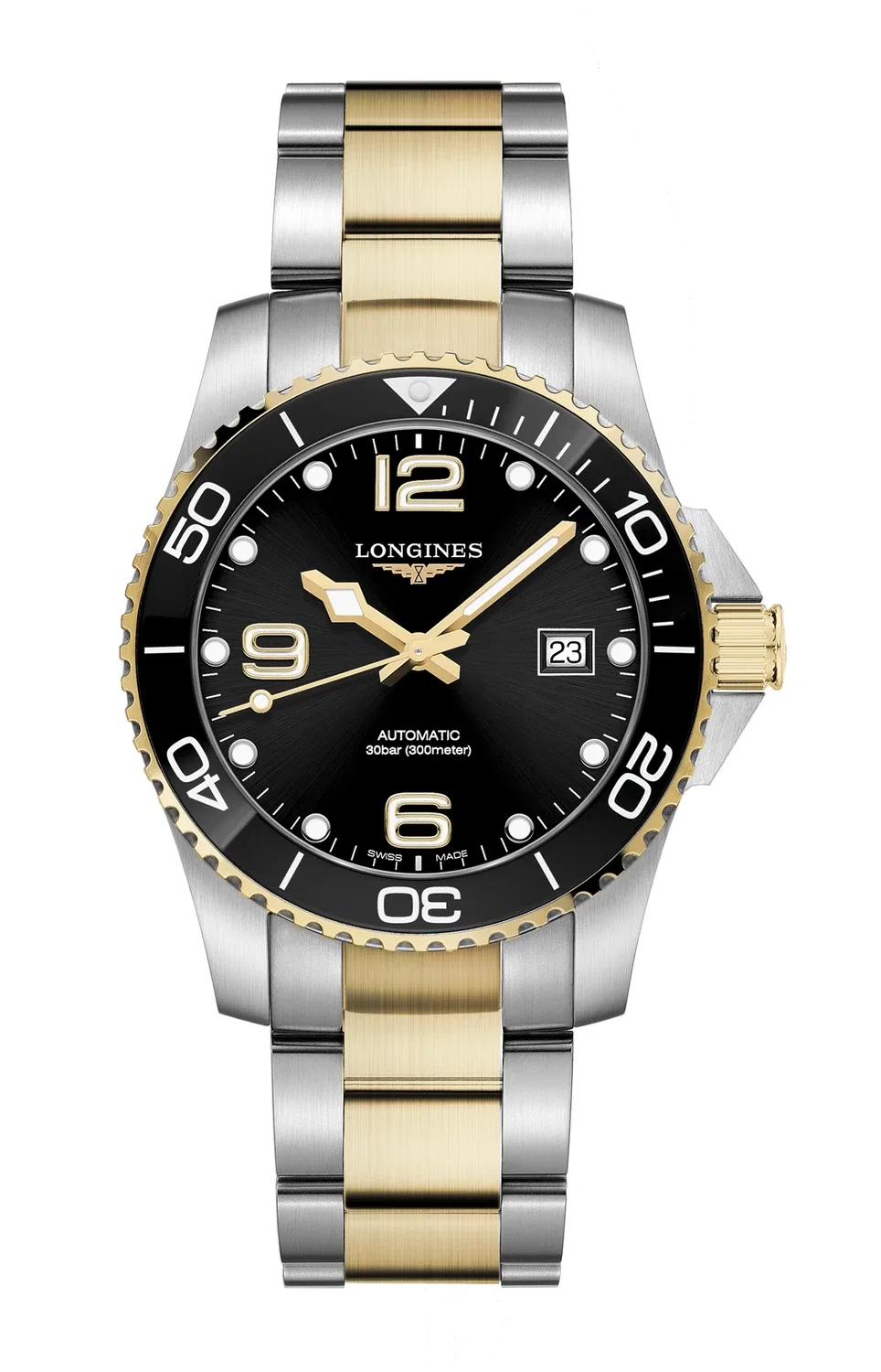 ГИДРОКОНКВЕСТ - L3.781.3.56.7 LONGINES, золотой
