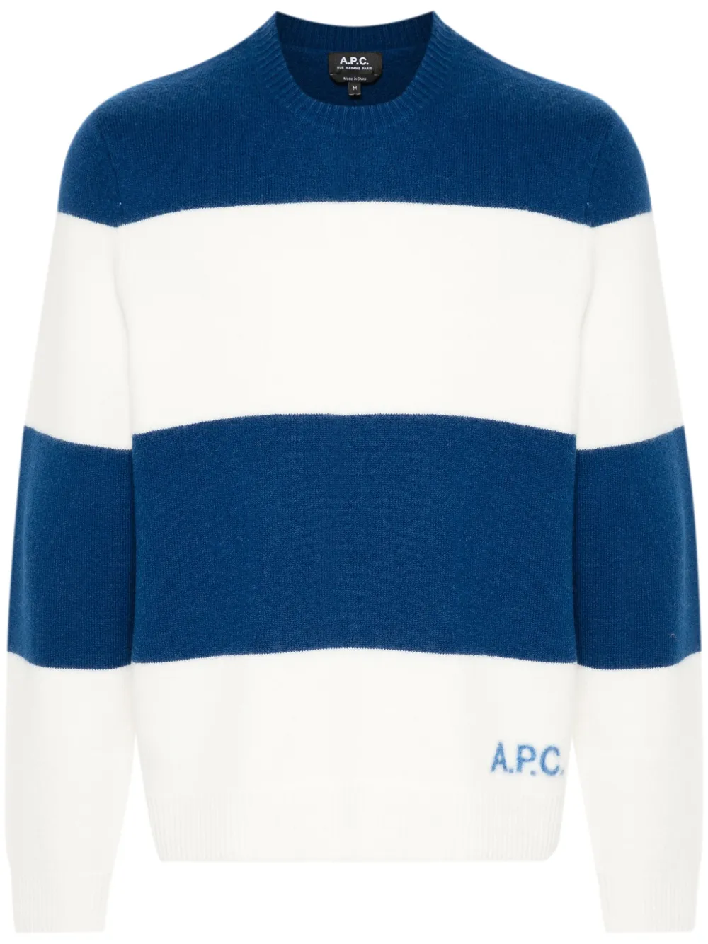 

Свитер в полоску A.P.C., синий