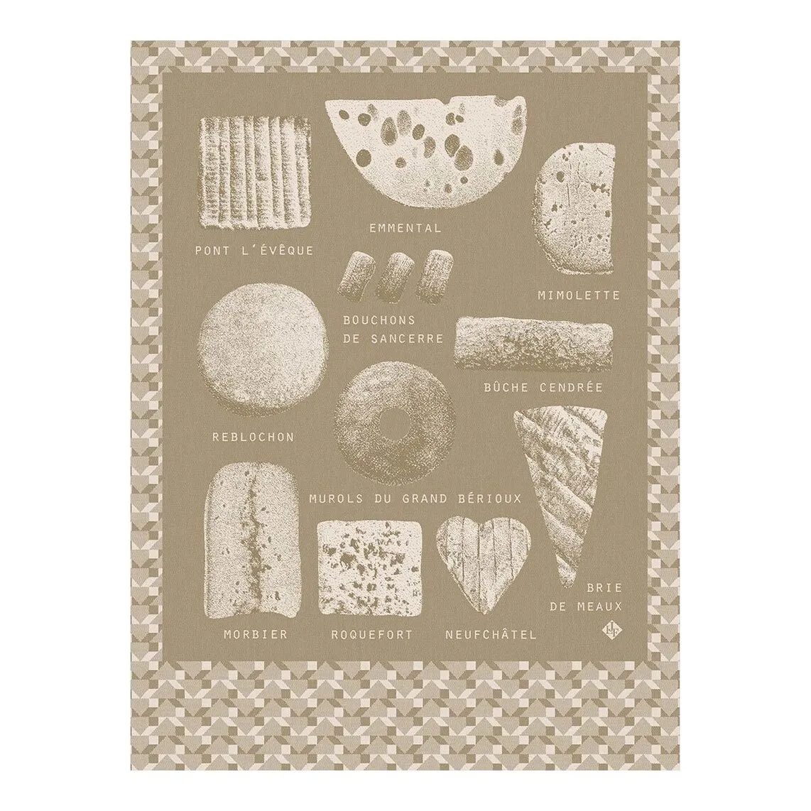 

Хлопковое кухонное полотенце Fromages Le Jacquard Français, конт