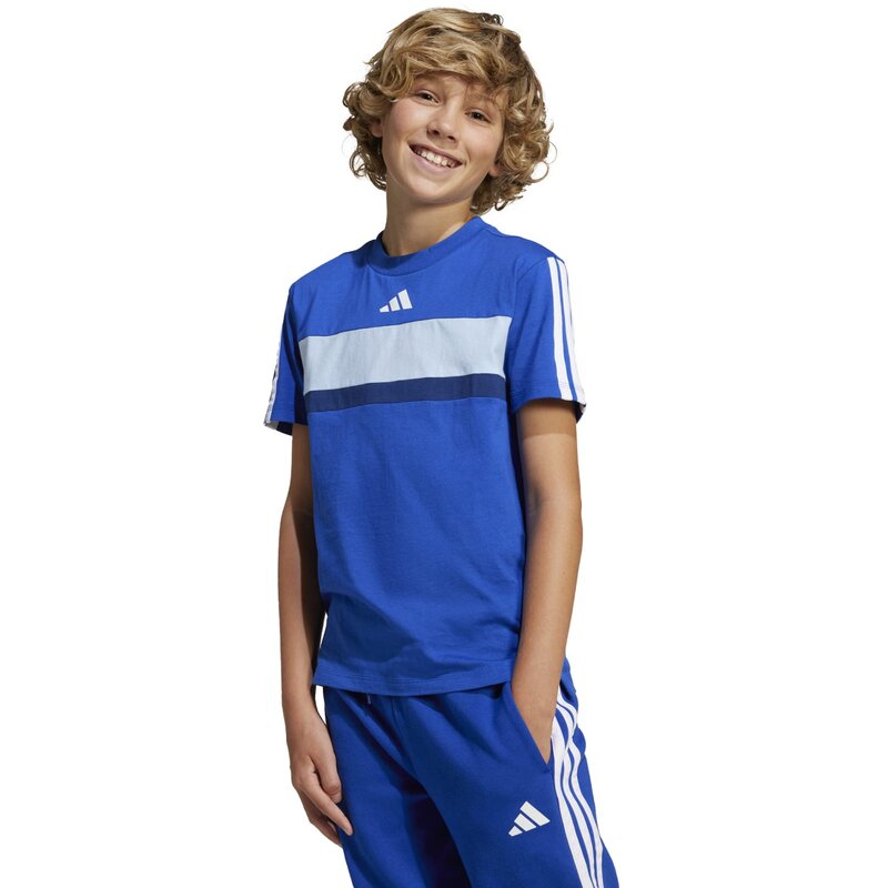 Рубашка сезонная базовая Tiberio 3-Stripes для детей Adidas, мультиколор — фото 2