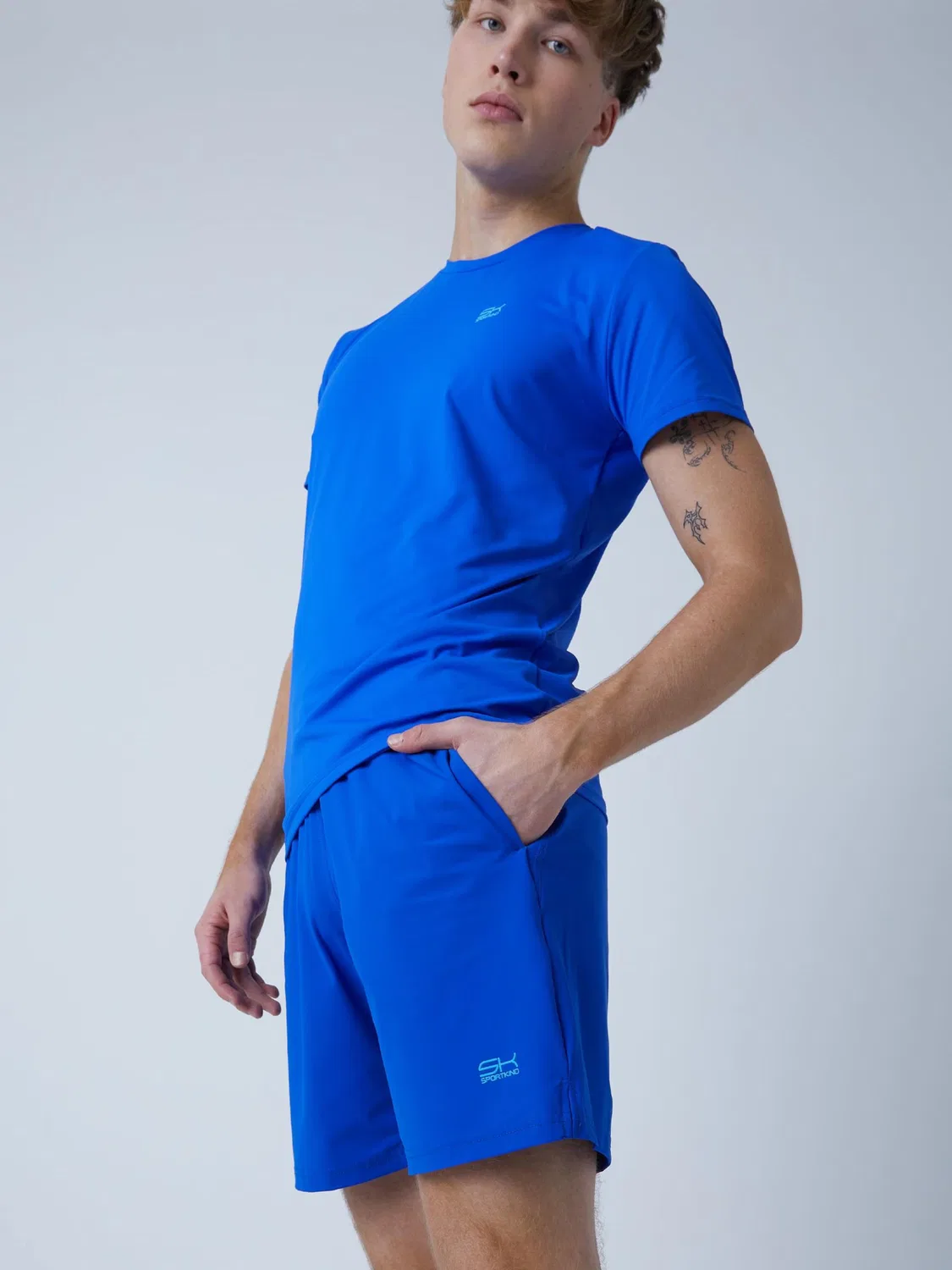 Спортивные шорты Sportkind Regular Workout Pants Shorts regular, цвет кобальтово-синий — фото 3