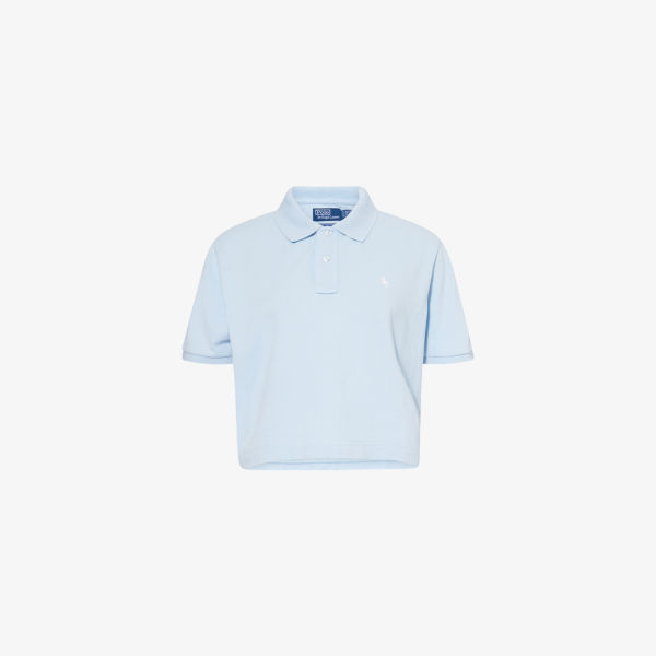 

Polo Ralph Lauren x Wimbledon короткий рукав поло из хлопкового джерси Polo Ralph Lauren, цвет southport blue