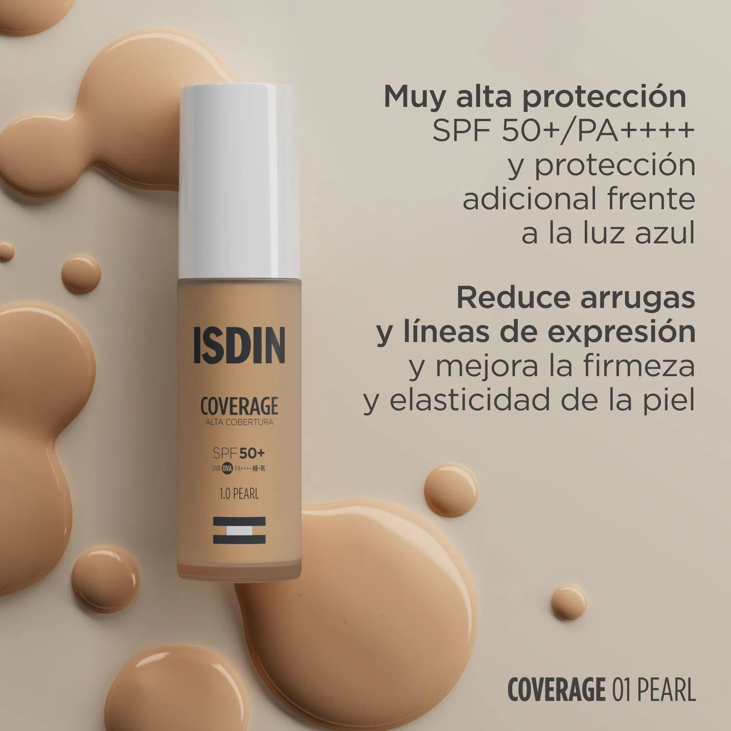 Тональный крем «Coverage 1 Pearl» SPF 50+ от ISDIN Isdin — фото 2