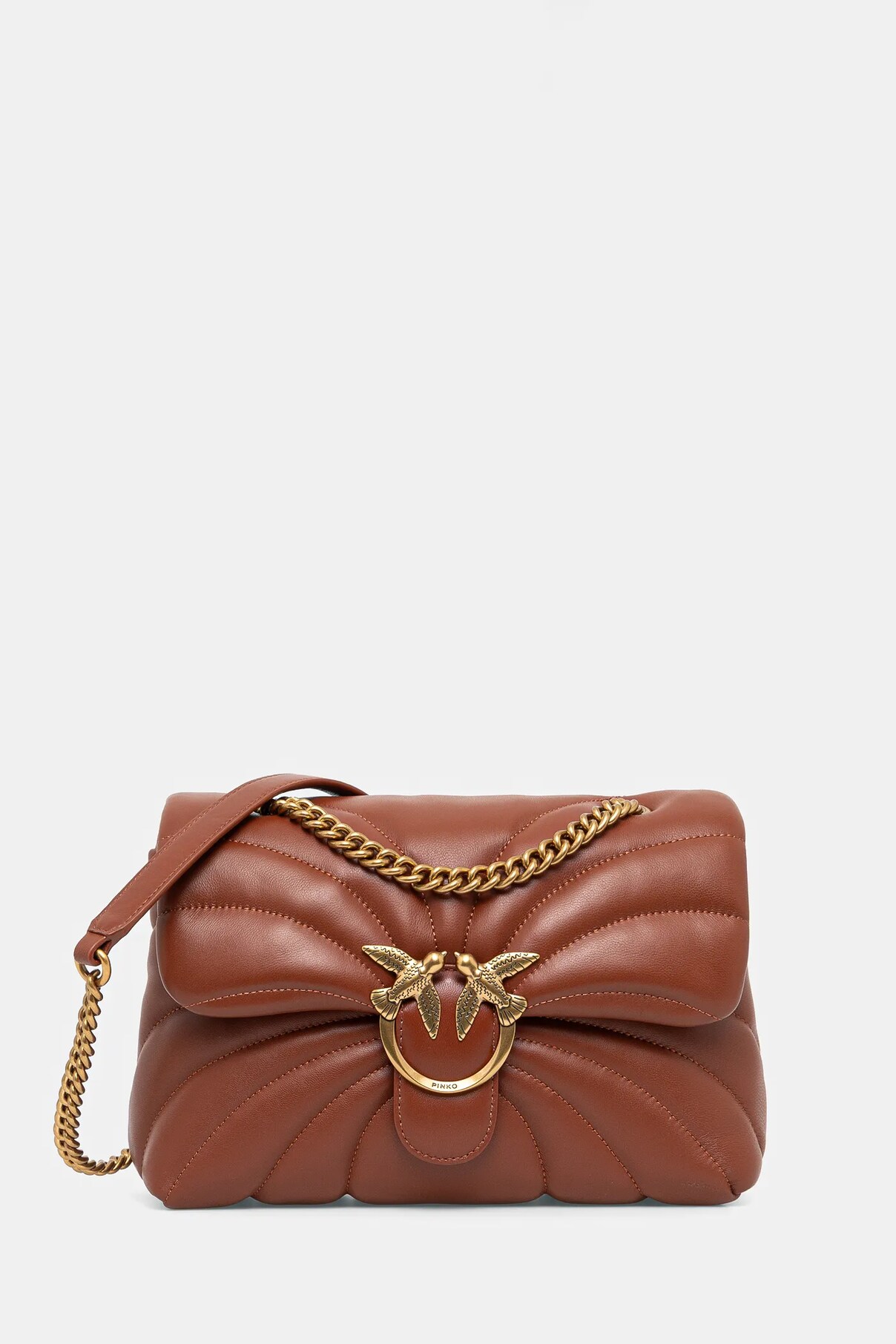 

Сумочка из кожи Pinko, коричневый