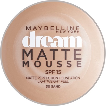 

Maybelline New York Dream Matte Mousse Натуральная основа под макияж с матирующей праймером для среднего тона кожи 18 мл