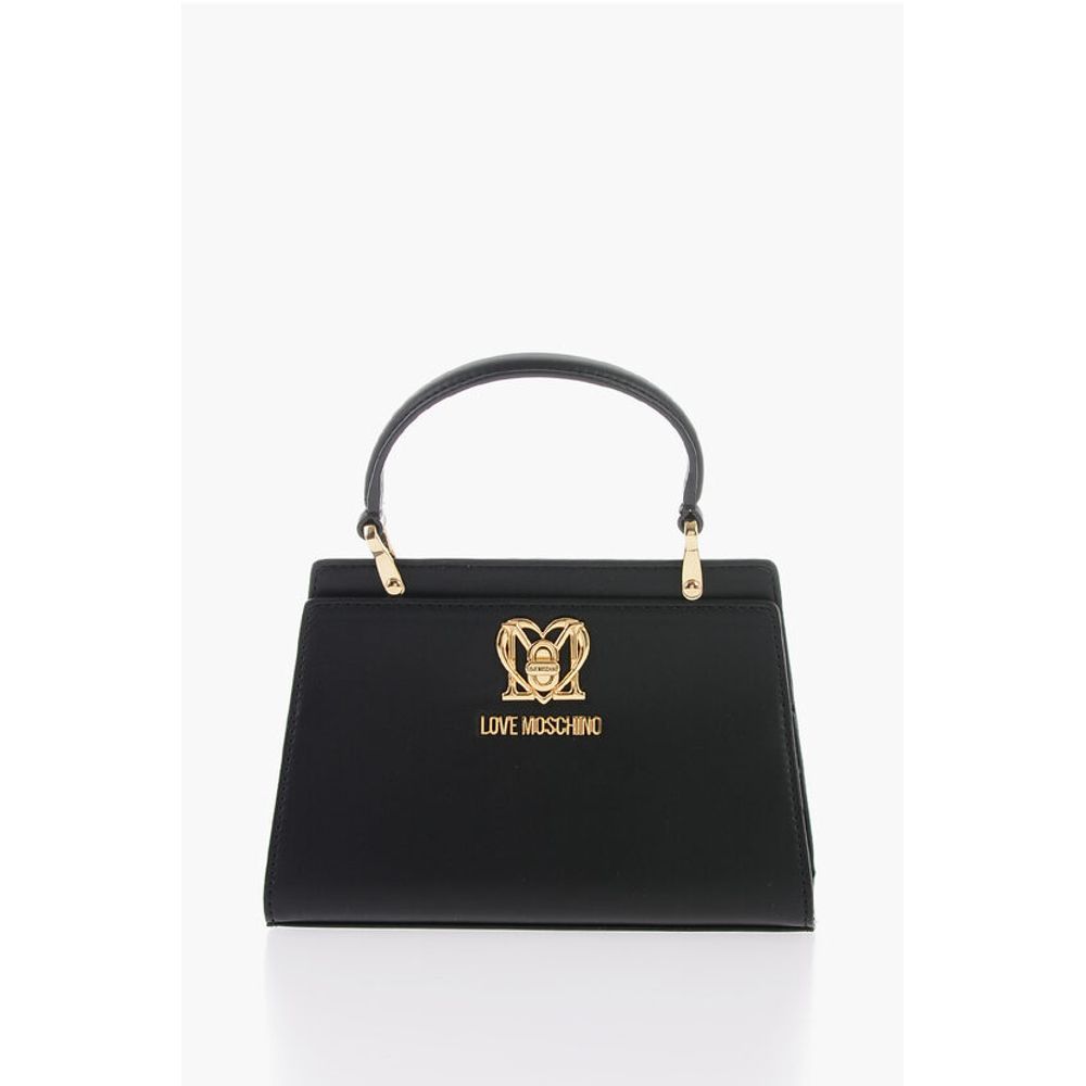 

Сумка LOVE однотонного цвета со съемной ручкой из искусственного меха Moschino, Black