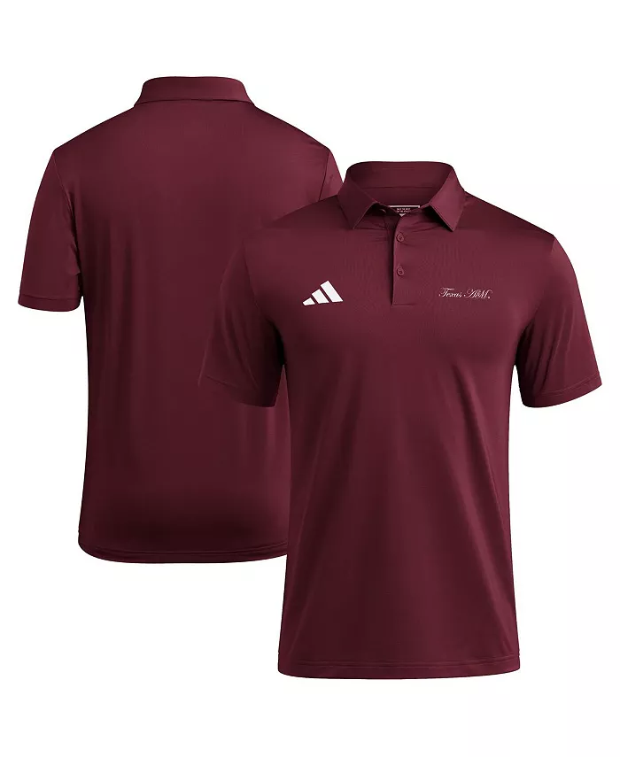 

Мужская поло Texas A&M Aggies Ultimate 365 цвета марсала adidas