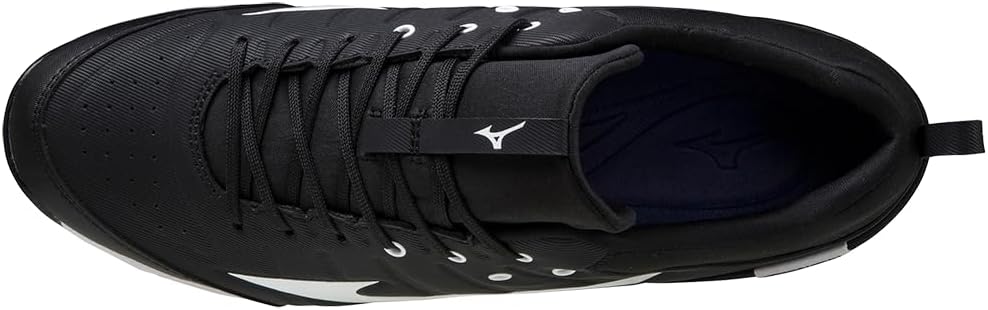 Бейсбольные кроссовки Mizuno Men's 9-Spike Ambition 2 Name ‎Mizuno, черно-белый — фото 4