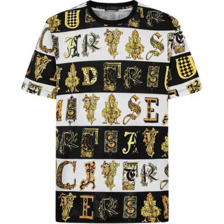 

Футболка SS23 мужская черно-белая VERSACE