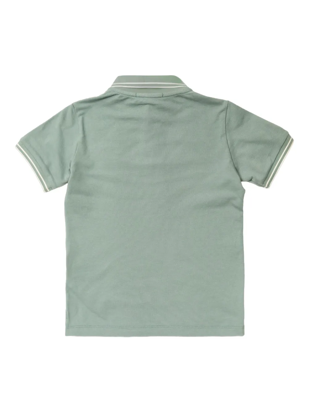 Рубашка-поло с короткими рукавами в рубчик Stone Island Junior, зеленый — фото 2