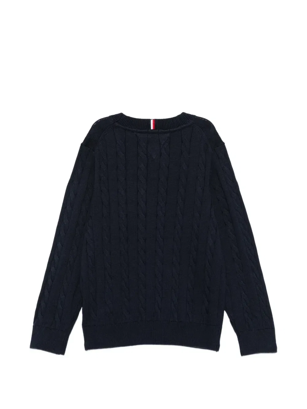 Свитер с круглым вырезом и логотипом Tommy Hilfiger Junior, синий — фото 2